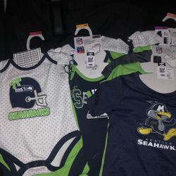 seahawks and rams onesies