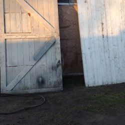 Pair Vintage Reclaimed Wood Barn Doors