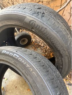 Spare used tires continental procontact 255-45-19