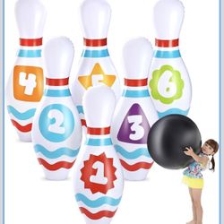 Jumbo inflable bowling set game new in box