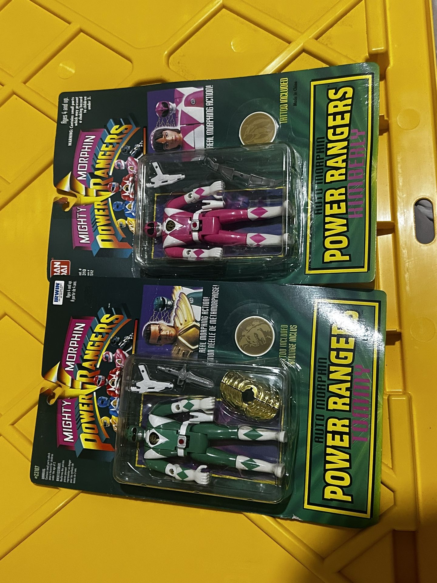Auto Morphin Power Rangers White And Pink Ranger