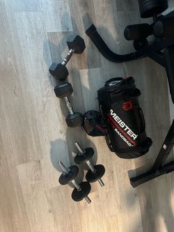 dumbbells/Meister Elite Sandbag