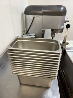 1/3 Metal Makeline Bins For Pizza Prep Table