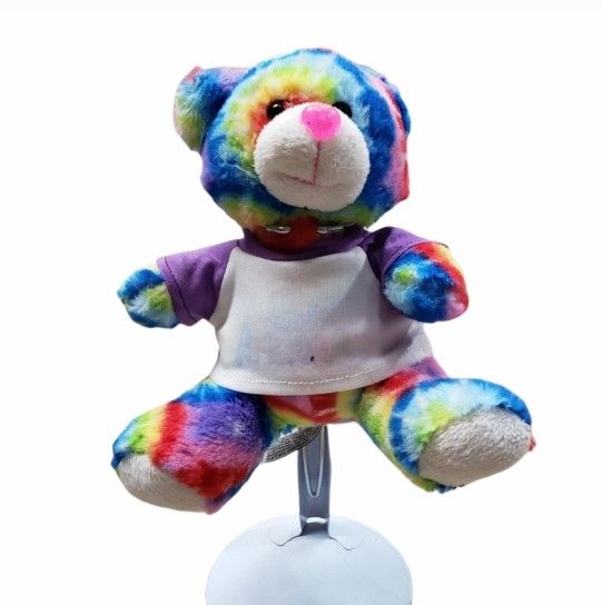 2016 The RGU Group Peace Pals Arizona Stuffed Tie Dye Bear 7.5"