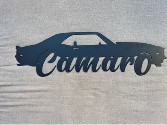 Metal car signs