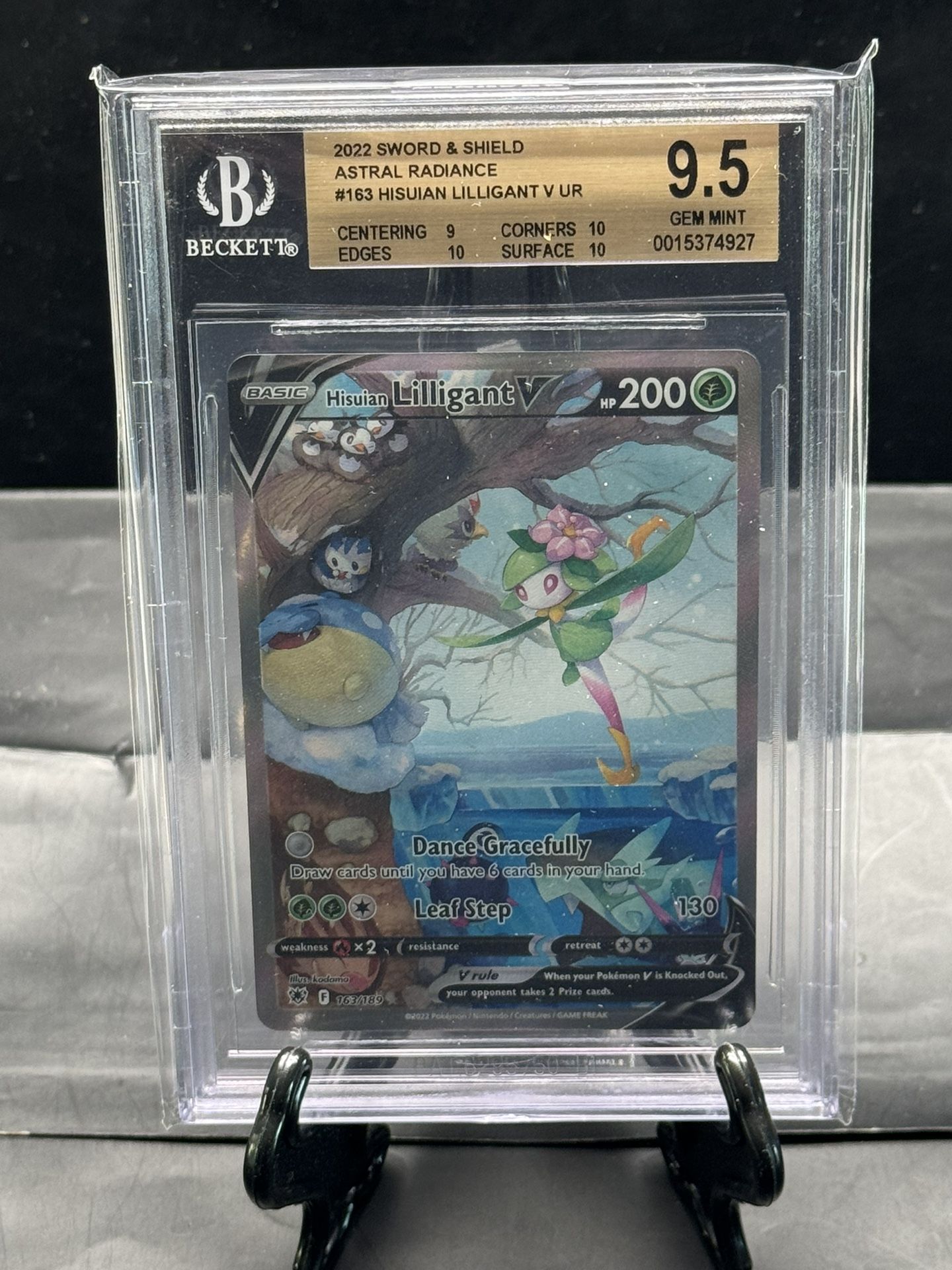 Pokémon Hisuian Lilligant V BGS 9.5