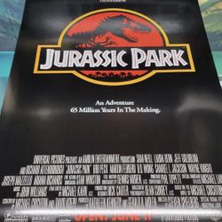 JURASSIC PARK 1992 Authentic Vintage Movie Poster