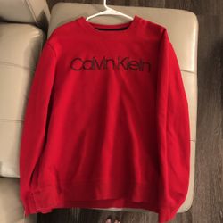 XL Calvin Klein Red Sweatshirt