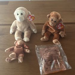 Beanie Babies Bongo Monkey Stuffed Animals