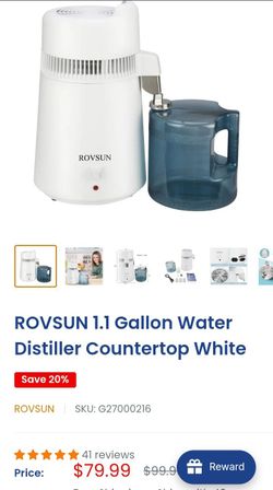 water distiller purifier machine 1.1 gallons
