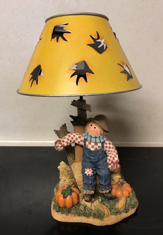 Home Interior Scarecrow TeaLight Candle Lamp