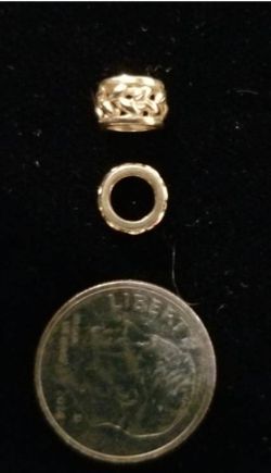 Nancy Brown 14K YG Leaf Design Small Storywheels