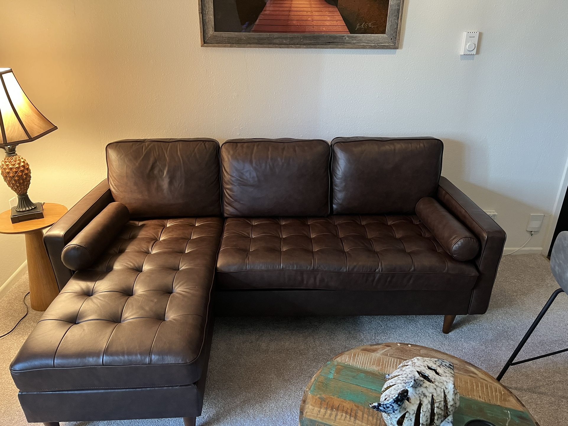 Italian Leather Chase Sofa
