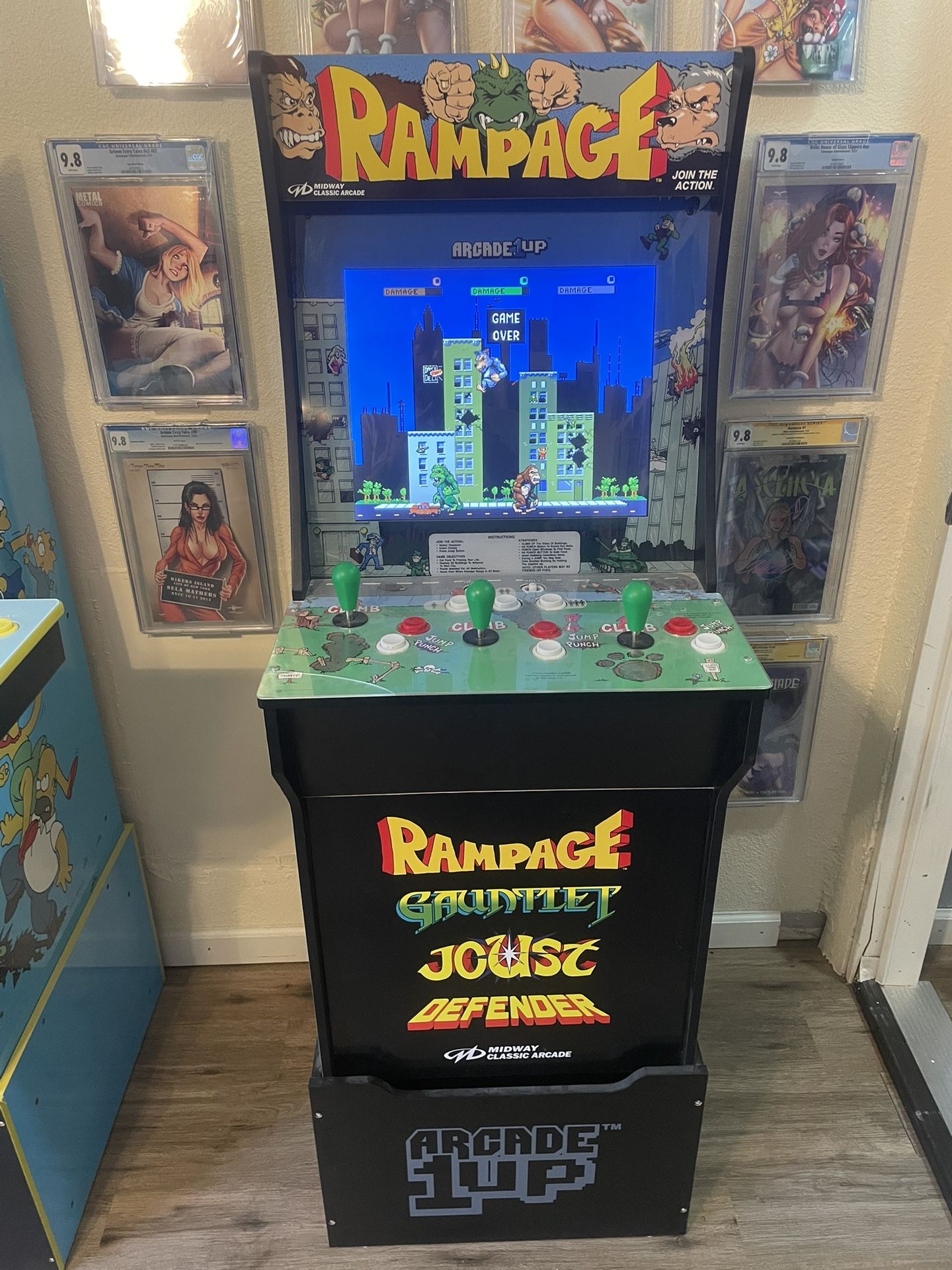 Rampage Arcade 1up With Riser
