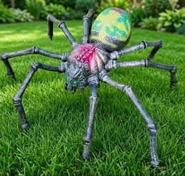 L@@K! Halloween Classics LED POSEABLE SPIDER Decoration 1015113504 Home Depot