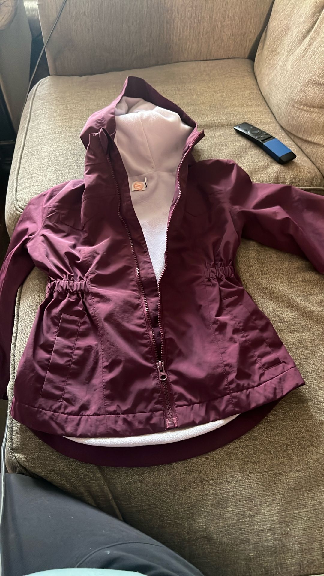 Girls rain jacket, size 8