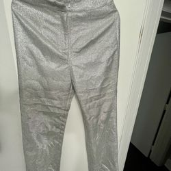 Silver Glitter Pants