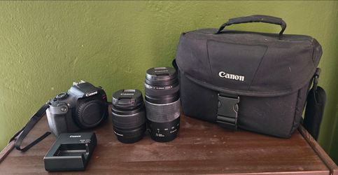 Canon EOS Rebel T6 DSLR Camera Kit – 2 Lenses, Bag & Charger