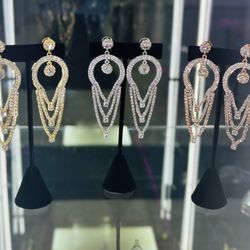 Ice Cream Moissanite Diamond Earrings