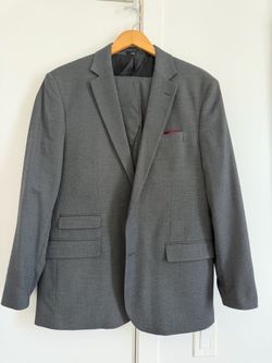 Men’s Gray Polyester Suit