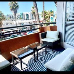 6pc Patio Set And Patio Rug For Sale $250