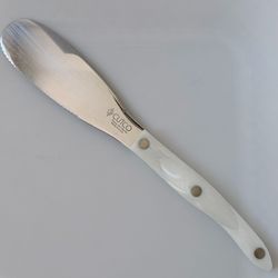 CUTCO 1768 Spatula Spreader White Pearl Swirl Handle All-in-One USA