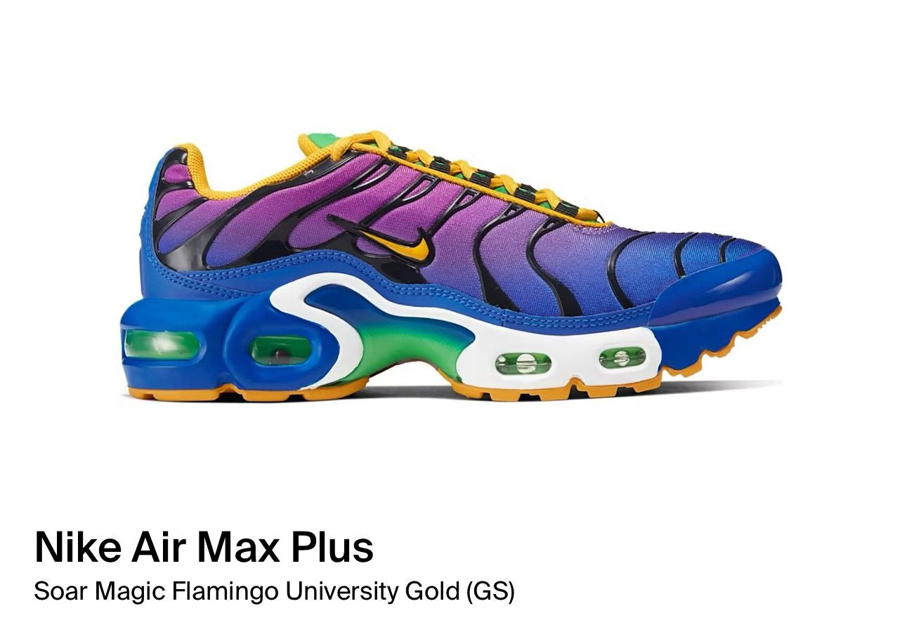 Nike Air Max Plus (GS) CU4678 400 Size 4.5y