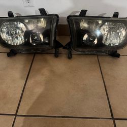 Headlights Lamps Fit 2007-2013 Toyota Tundra 2008-2017 Sequoia Left+Right