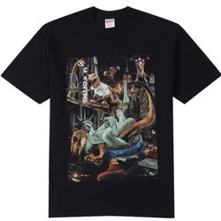 SUPREME T-REX TEE BLACK SIZE MEDIUM 