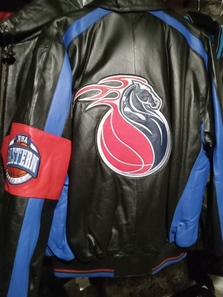 Vintage MBA Detroit Piston Men's Jacket