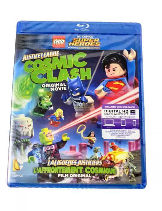 Lego DC: Justice League Cosmic Clash Blu-ray Brand New Factory Sealed
