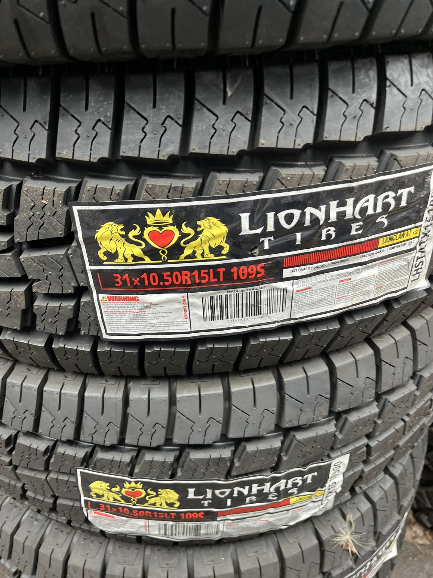 LIONHART 31x10.50R15 TIRES FOR SALE!!!!!!
