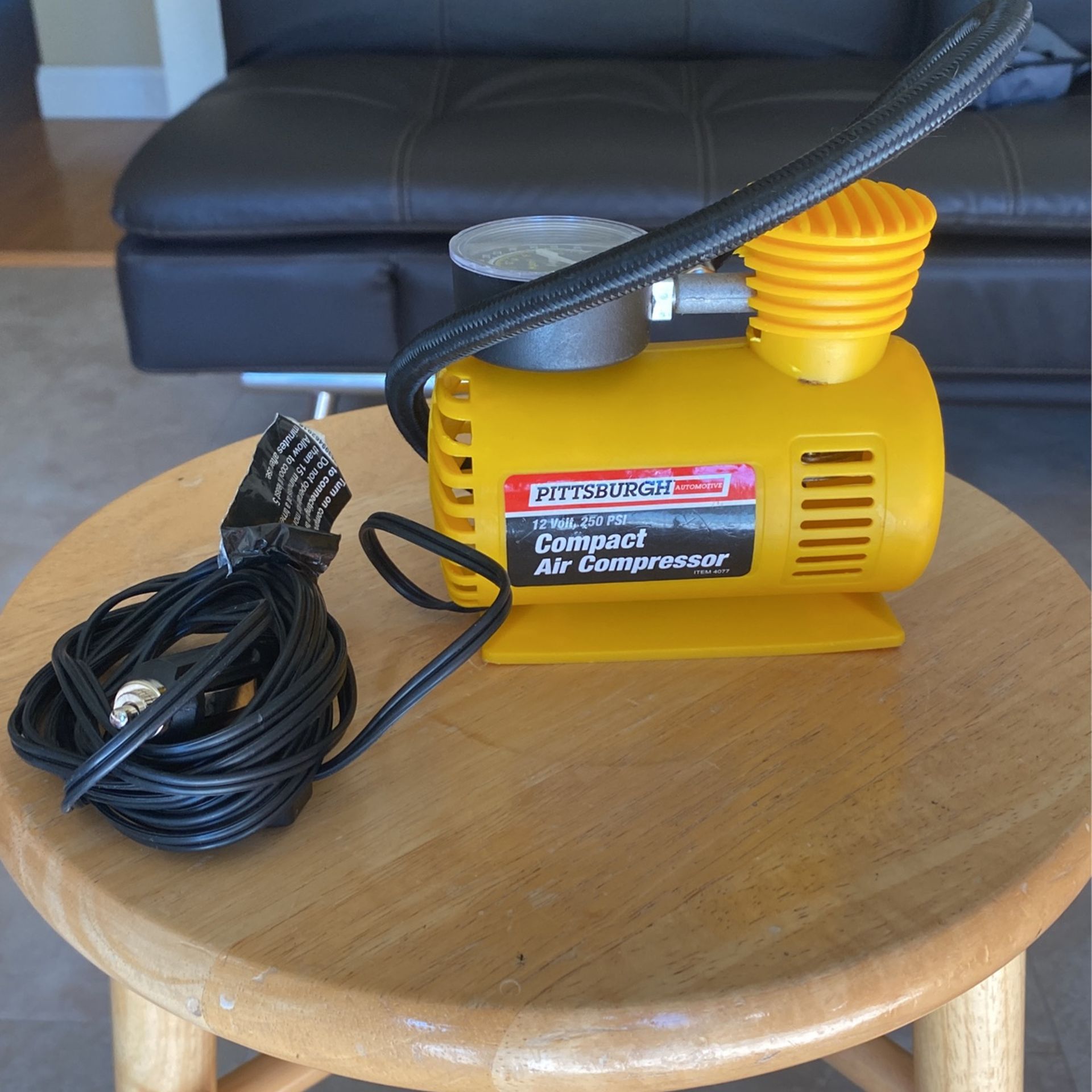 Pittsburgh Mini Portable 250 PSI Air Compressor 12v Electric Tire Inflator Pump Car or Boat