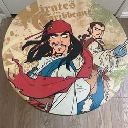 Pirates of the Caribbean themed children's table and chair set