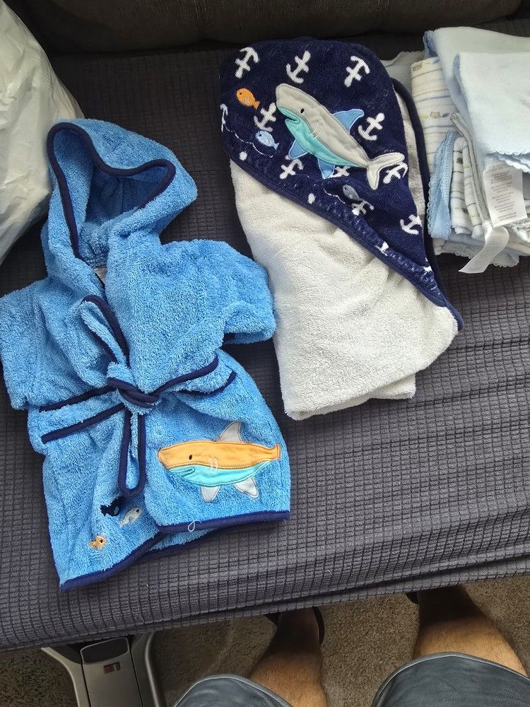 Baby Robe With Wash Clothes 