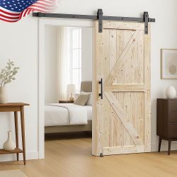 DIY Sliding Barn Door Kit with Hardware 54"W x 84"H Brand New Sealed
