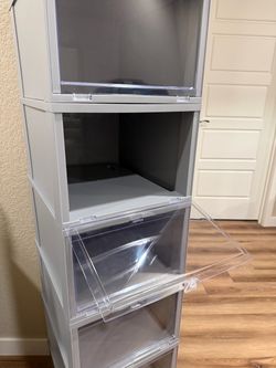 Container Store shoe bins, x lg