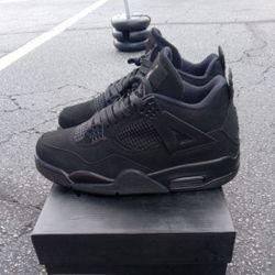 Nike Air Jordan 4 Black Cat Men Sz 8 GS 7 & 6.5