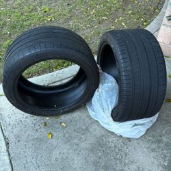 Michelin Tires Used Pair of 285/35ZR/19