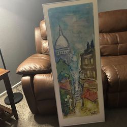 Plakat av Montmatre by J. Hemmen Large Framed Art Print 47 inch Decor