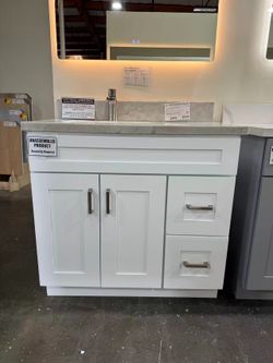  🚨🔥 WAREHOUSE DIRECT SALE : WHITE VANITY BASE  🤍✨