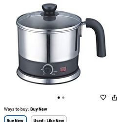 1.2 Liter Stainless Steel 304 Electric Cooker With Rotating Base