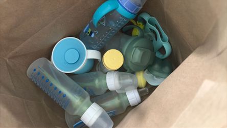 Baby transition bottles  and ice mold teethers