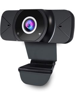 New! PC Camera with Microphone, Webcam 1080P Full HD USB Computer Camera,Auto Focus Face Web Camera,Portable USB Webcam for PC Laptop Desktop Gaming V