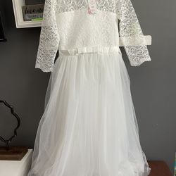 White Dress For Girl 