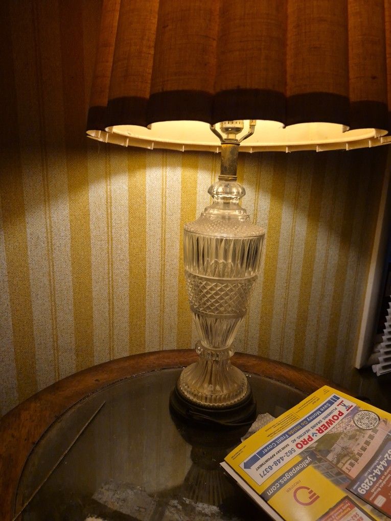 Vintage crystal glass.