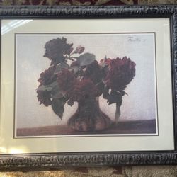 Framed Flower Print (3 x 2.5 ft.)