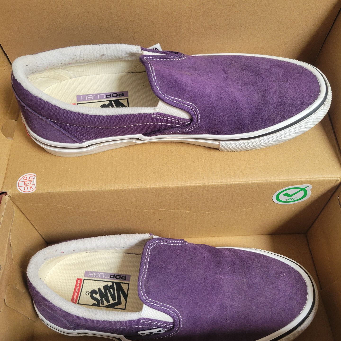 Like New Purple Slip-on Suade Vans M7.5 W9