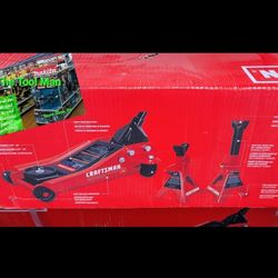 Craftsman 3 Ton Low Profile Floor Jack and Jack Stands $120 Firm Pickup Only 