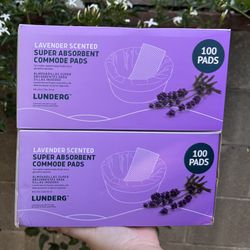 Commode Pads Lavender Scented (100 Pads)